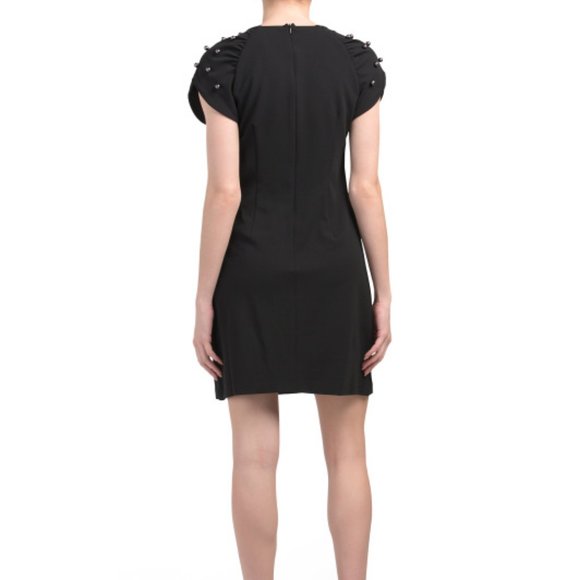 Betsey Johnson Pearl Detailing Little Black Dress XS - Picture 5 of 13